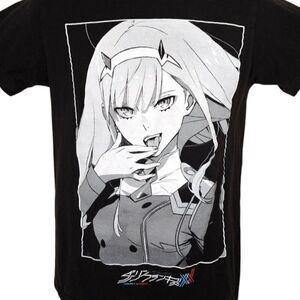 Darling In The Franxx T Shirt Mens Size Small Black Sci Fi Mecha Anime